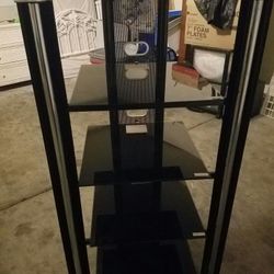 Smoked glass entertainment unit