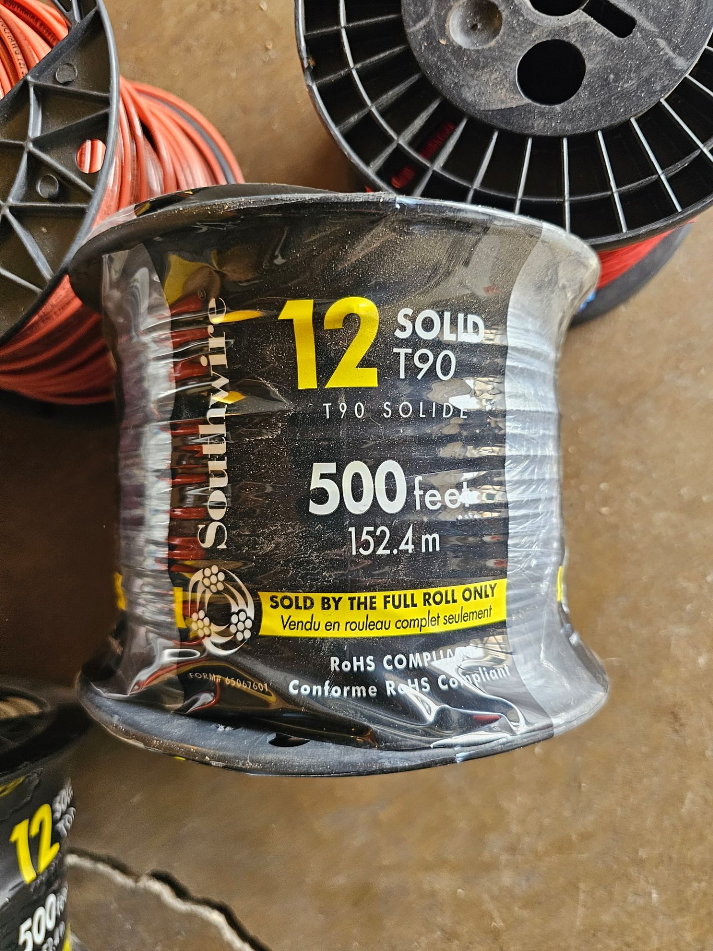 THHN Wire 500 ft. 12 Gauge White Solid Copper Wire *Brand New*