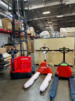Warehouse lifting equipment forklifts pallet stackers pallet trucks and more