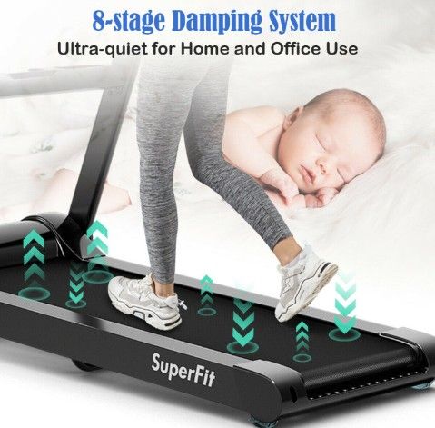 Folding Treadmill LARGE TOUCHSCREEN Bluetooth