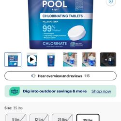 Clorox Pool&Spa 3" Chlorinating Tablets Chlorine Pool Chemicals for Swimming