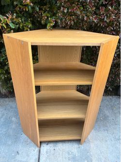 IKEA Corner Bookshelf With Beech Veneer Rare