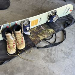 155 Vision Snowboard W/ Custom Size 11 Boots