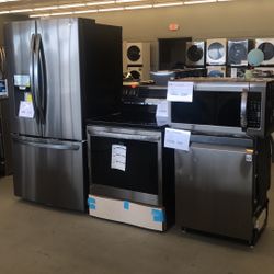 LG Black stainless Kitchen Set