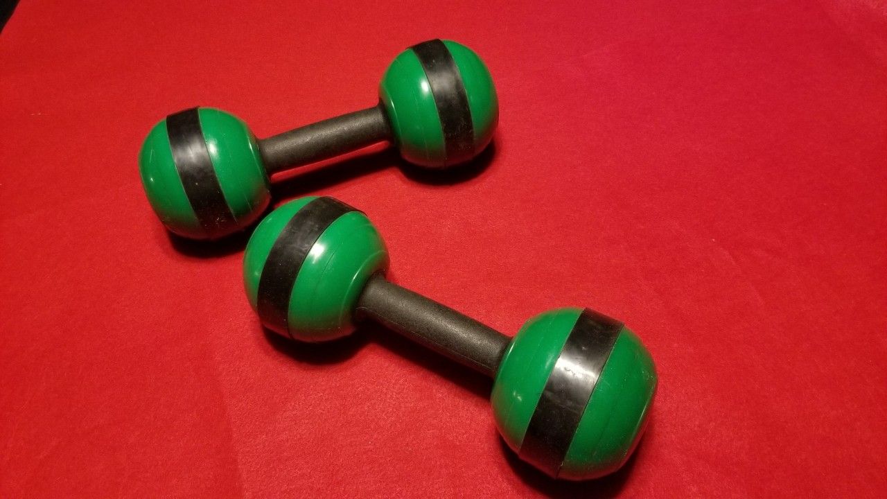 Pair Of Dumbbell Fitness Weights