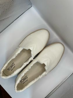 Tom’s Platform Espadrille- off- white
