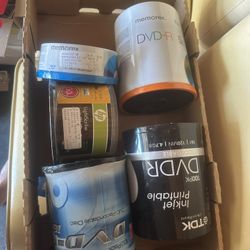 350 Newer Opened DVD-R And Blue Ray