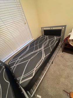 2 twin size mattress and frame