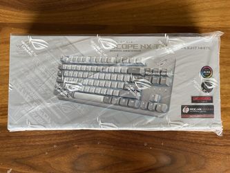 ASUS X806 STRIX SCOPE NX TKL Moonlight White Brown Switch Wired Mechanical RGB G