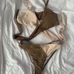 Brown Swim Suit Bikini 2 Piece Summer