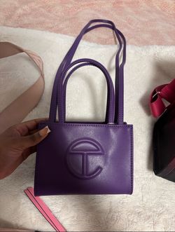 purple telfer bag