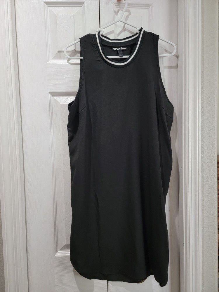 Women's NwOT Casual Planet Gold Sz L Dress Classic Look Black