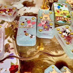 Baby Winnie The Pooh Resin Dominoes 28 Set