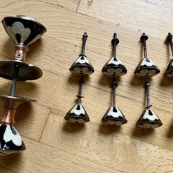 Vintage Style Hardware - Black & White Drawer And Door Pulls