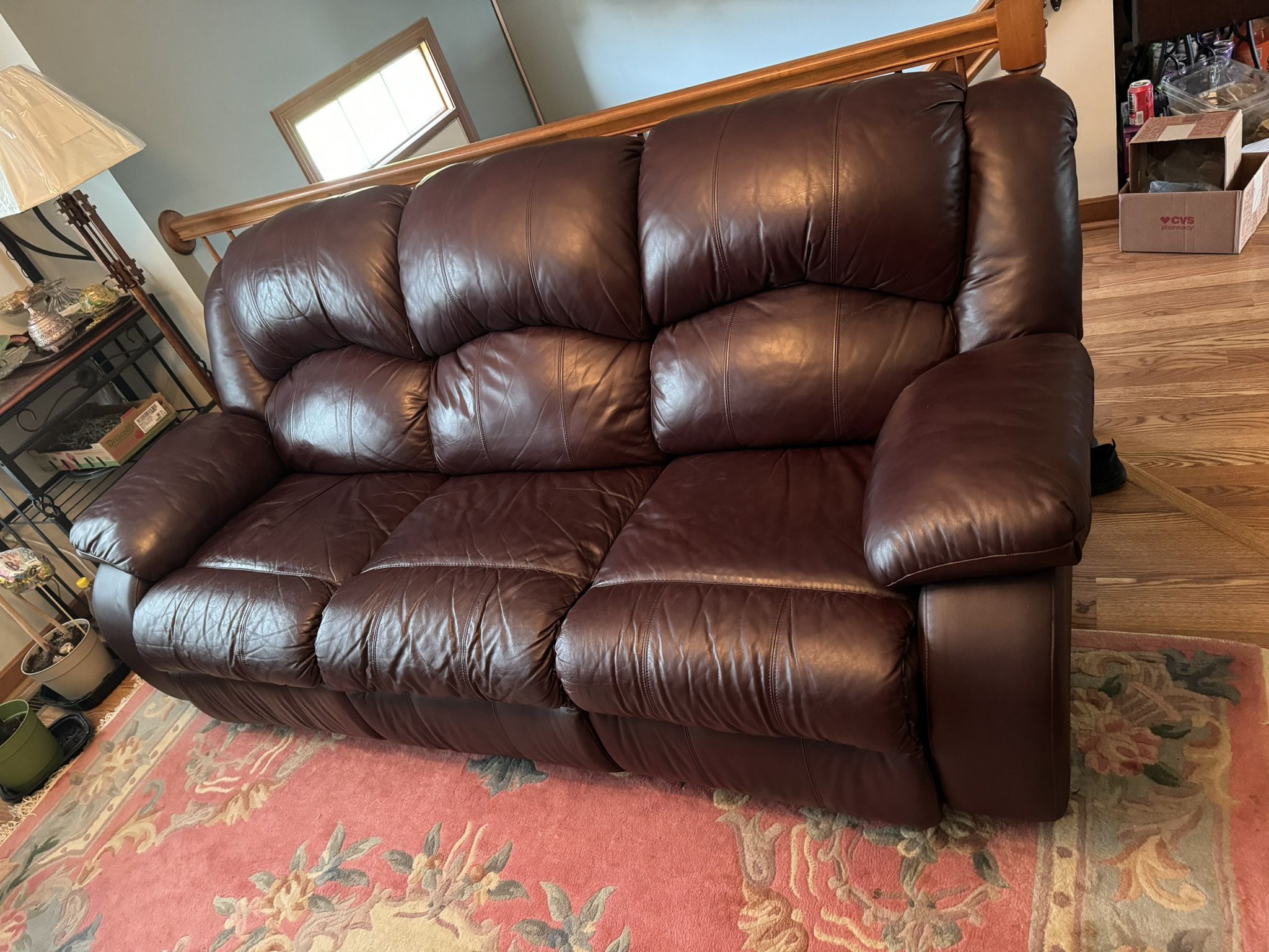 Leather Coach Sofa