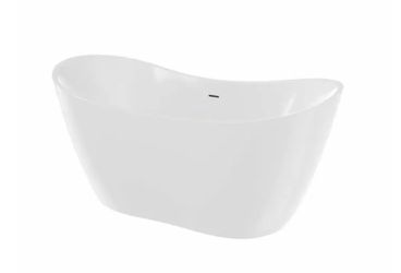 Randolph Morris Philo 54" Acrylic Double Slipper Freestanding Tub