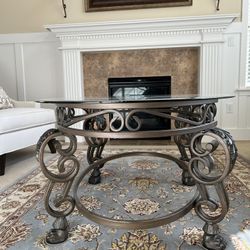 Glass Coffee Table Set 