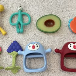 Bunch Of Baby Teething Toys
