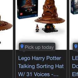 Lego Harry Potter Talking Sorting hat 