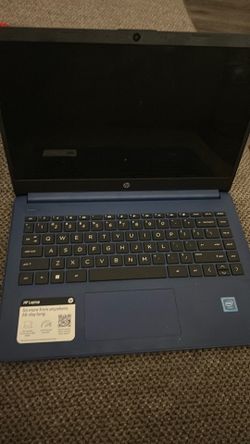 Navy blue dell laptop