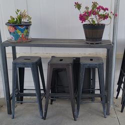 Outdoor Bar Table Seats 6
