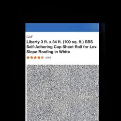 Self-Adhering Cap Sheet Roll For Low Slope Roofs