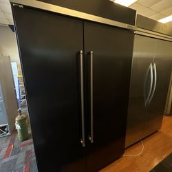 KitchenAid 48” Built In Refrigerator In Black Stainless Steel 2025 Model - Open Box, Same Day Delivery 