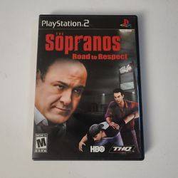** Case + Manual only ** Sony Playstation PS2 Sopranos Road to Respect