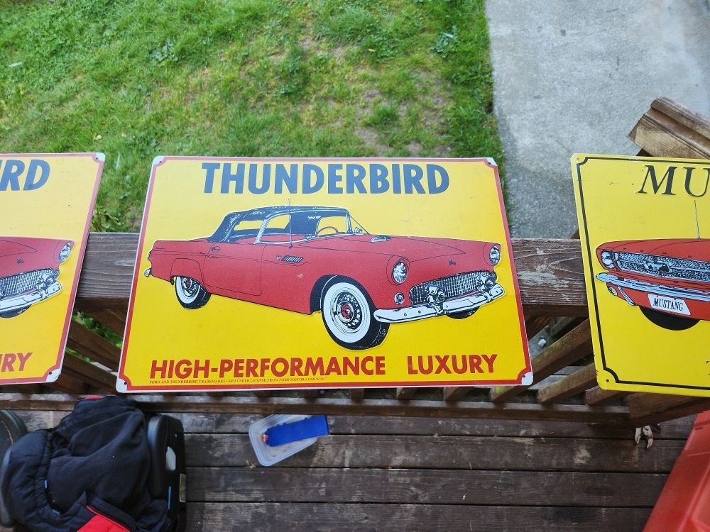 Vintage Thunderbird Sign