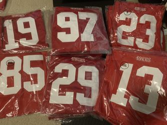49er Jerseys - Msg Me Player And Size