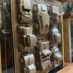 Cake or muffen mold with cars and trucks