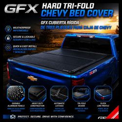 🔥 GFX Hard Tri-Fold Chevy Bed Cover 🔥

Upgrade your truck with this premium GFX Hard Tri-Fold Bed Cover 💪 