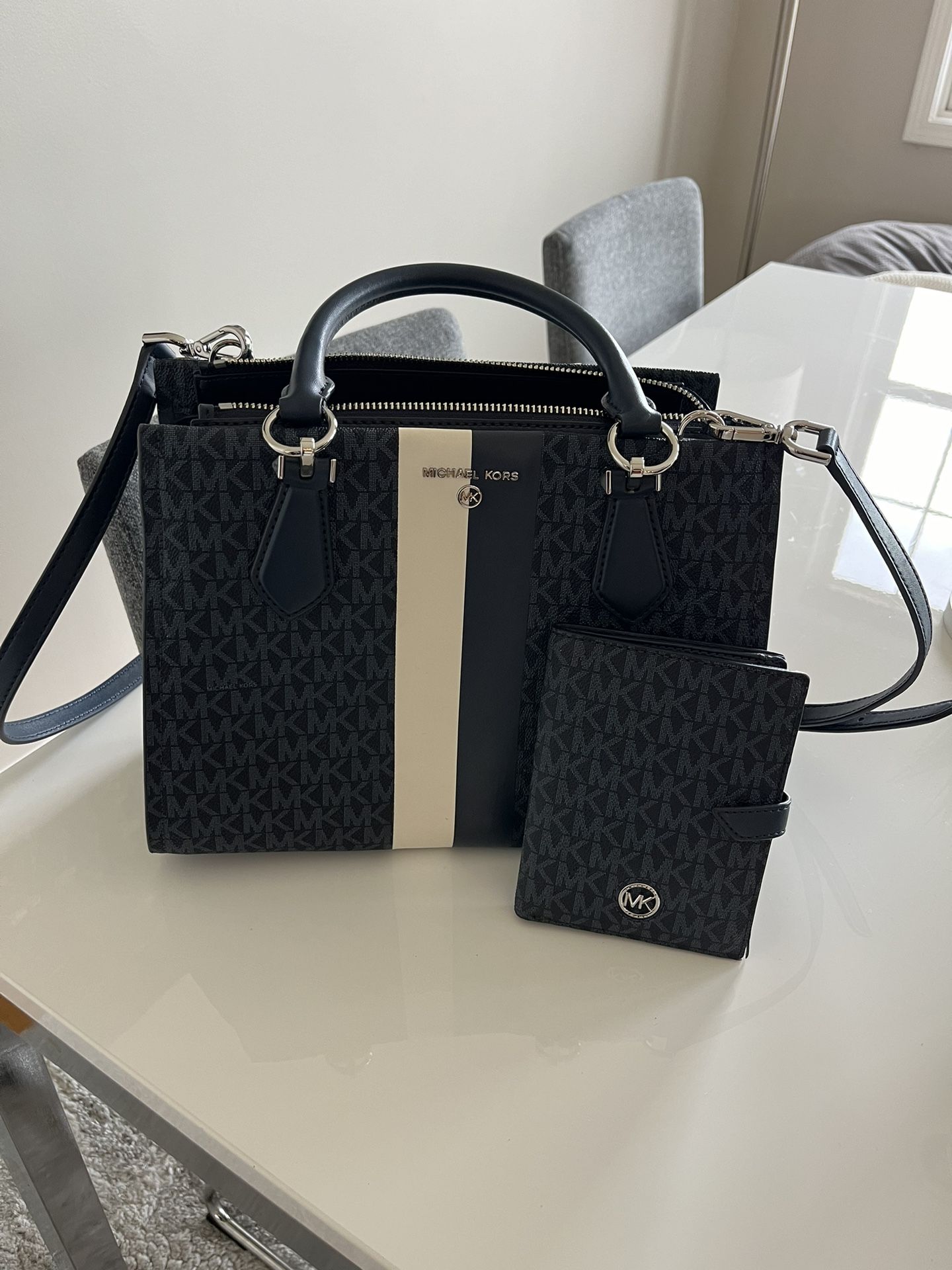 MK Marilyn Navy With Free Matching Wallet !