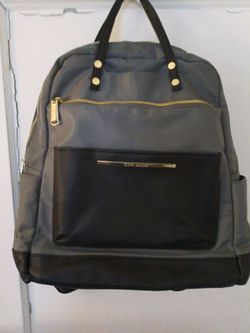 Steve Madden grey and black backpack