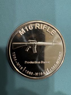 1 oz .999 Fine Copper M16 Rifle Collectible Art Round – Novelty Bullion