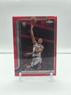 2025-26 Topps Chrome Update Carter Bryant Rookie True Red /5