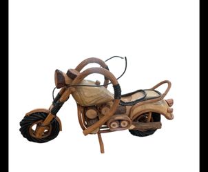 Wooden Harley Replica Motorcycle 