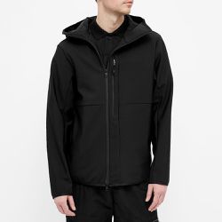 Moncler Men's Darc Hooded Soft Shell Jacket in Black