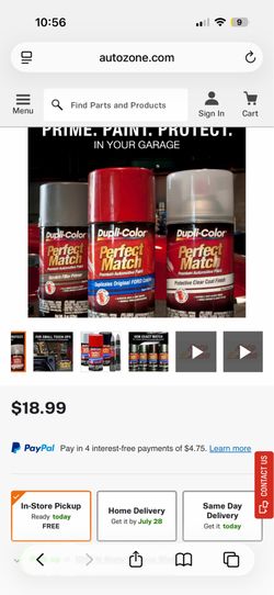 Ford Dupli Color spray paint -blue