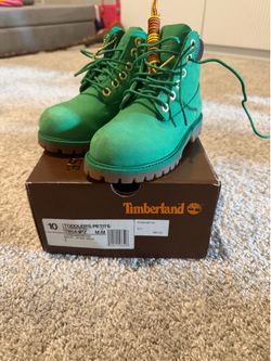 Toddler’s Limited Edition Green Timberland Size 10