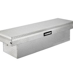 Husky 71.36 in. Diamond Plate Aluminum Full Size Crossbed Truck Tool Box