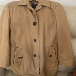London Fog Men’s Camel Coat, size small fits like a M