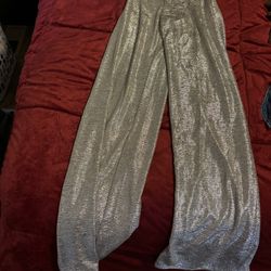 Silver Dress Pants Size Small