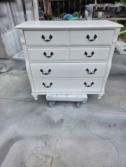Midsize White Dresser