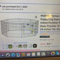 New Midwest Dog Metal Foldable Playpen 