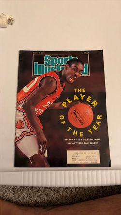1990 Sports Illustrated Gary Payton Oregon State Vintage Basketball Magazine