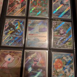 Pokemon card IRs, Ex's, Vs, promos