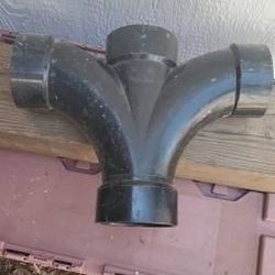 3" Abs Hub Spigot+ 2 Sanitary Fixtures Tee