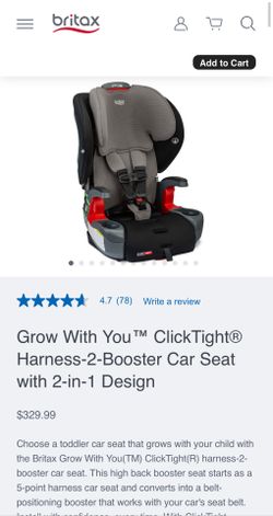 Britax Grow With You Clicktight Harness-to-Booster Seat