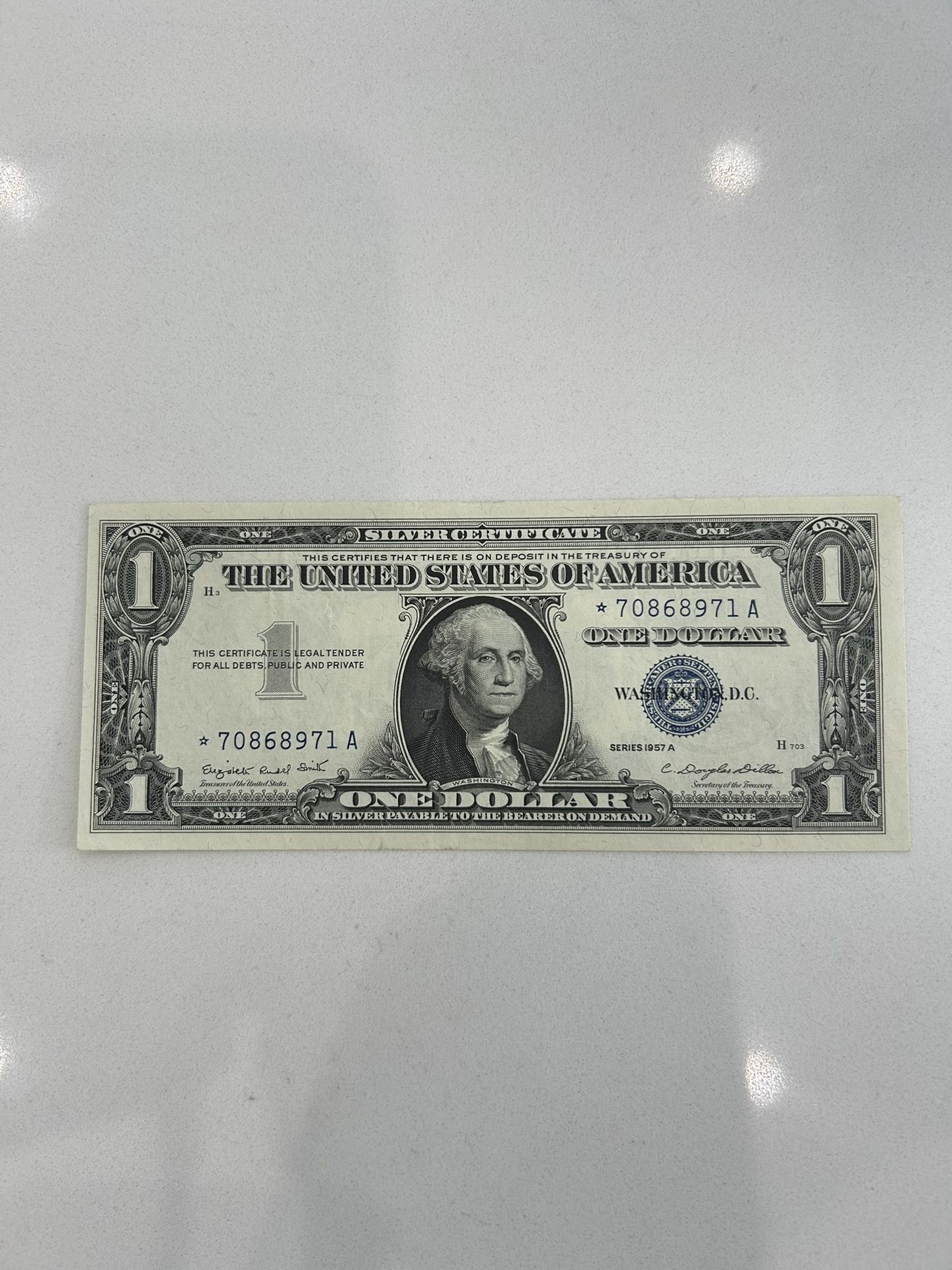 1957 Silver Certificate $1 Dollar * Star Note * ~ Better Grade ~